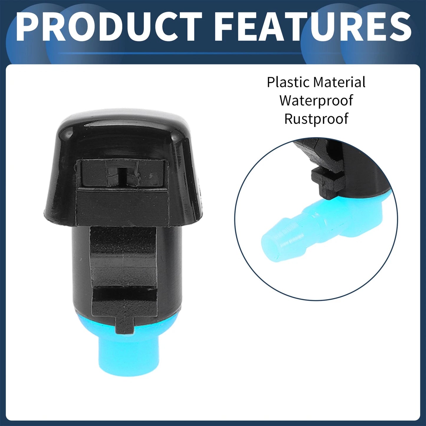 1 Set Front Windshield Washer Nozzles for Chevrolet Traverse