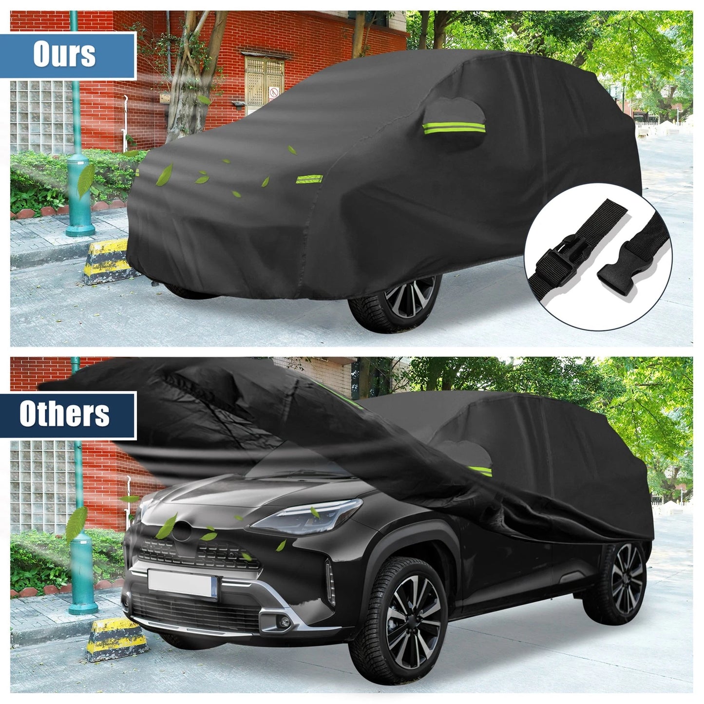 Waterproof Car Cover for Toyota Yaris Cross 2021-2023 Black