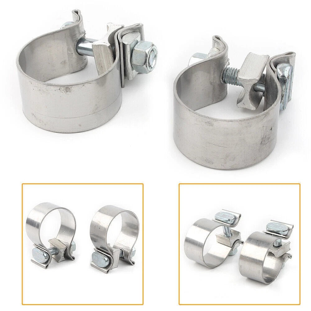 2 x 1.75" Exhaust Clamps for Harley Motorcycles