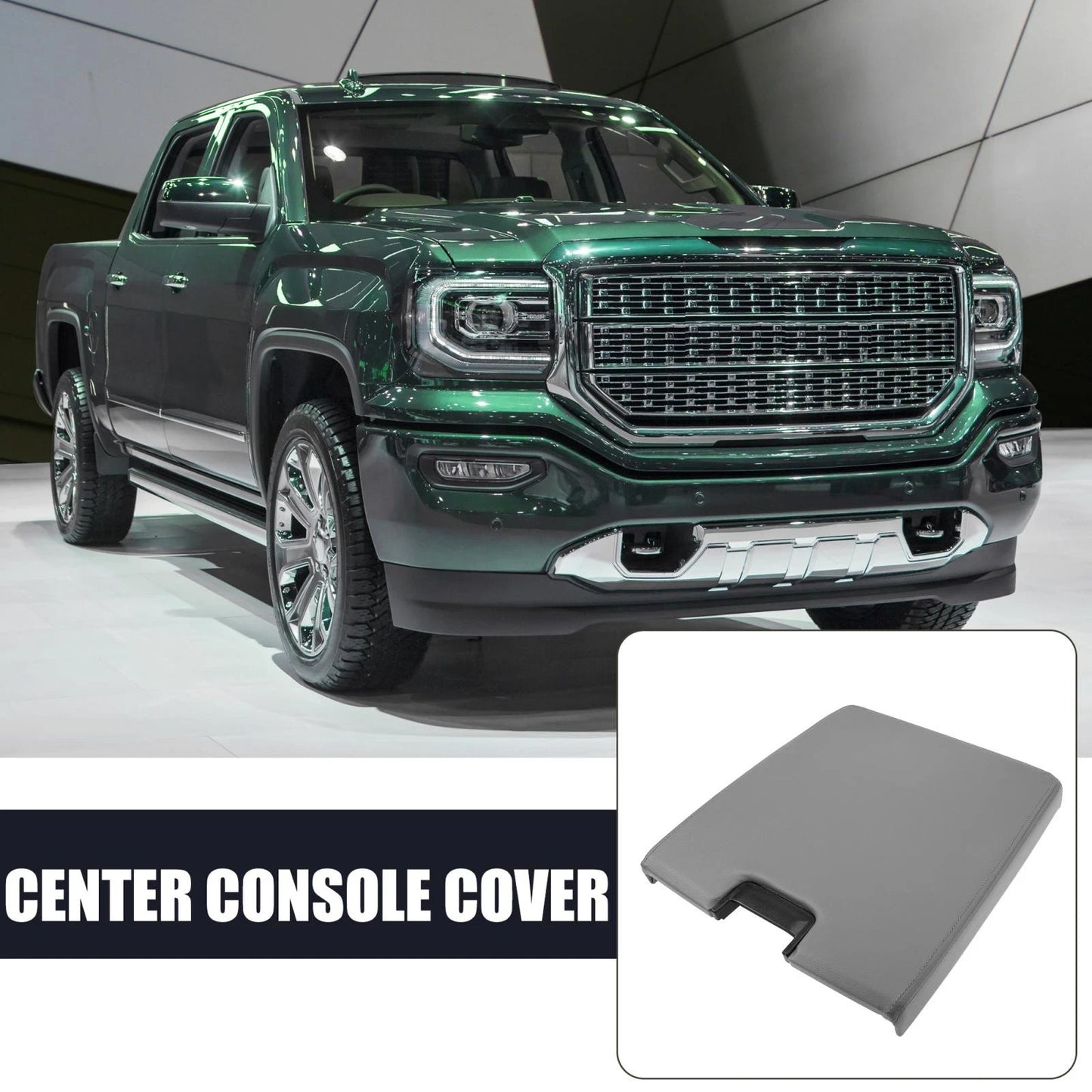 Center Console Cover Gray for Chevrolet Silverado 1500 (2007-2013)