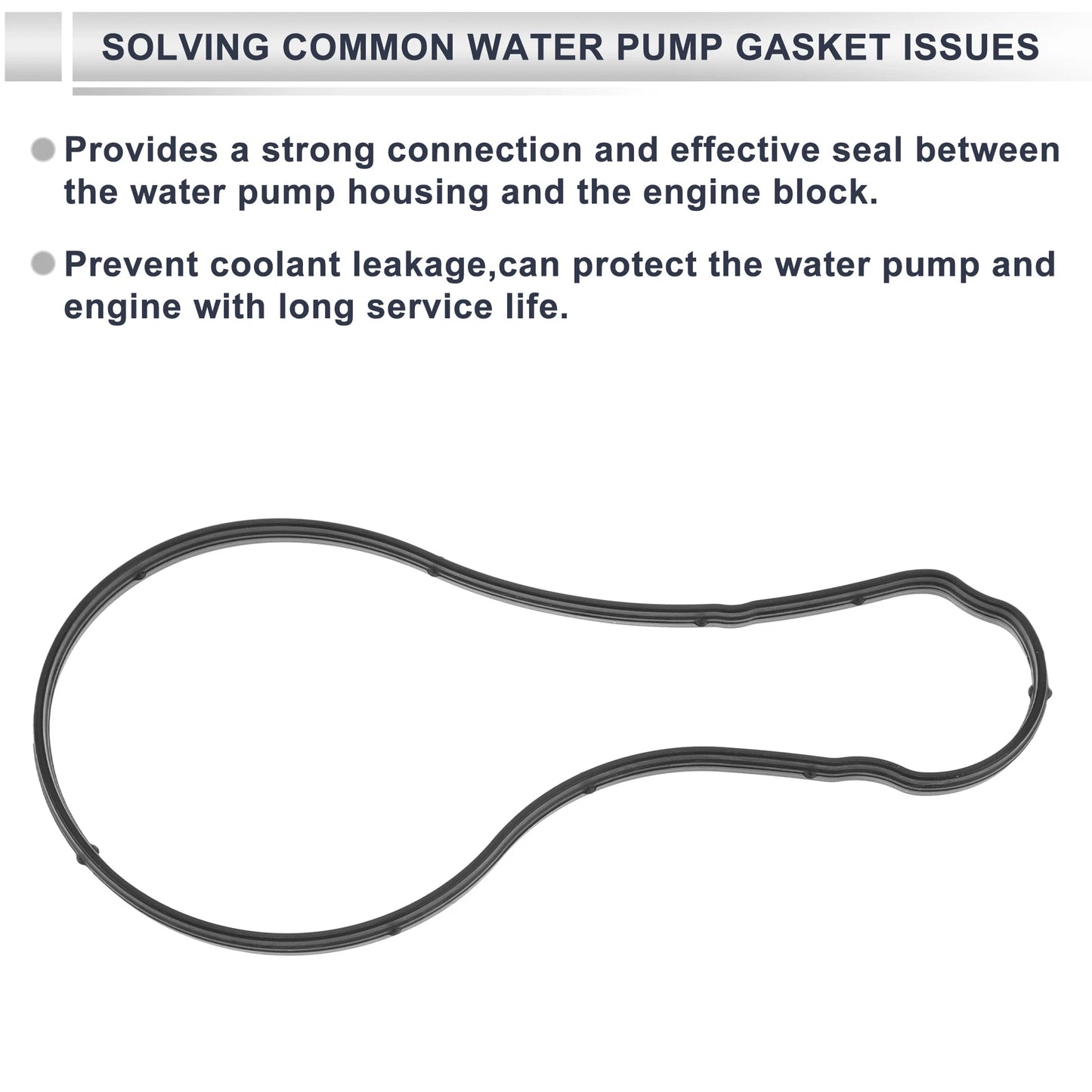 Water Pump Gasket for Chevrolet Sail3 Rubber 1Pc Engine