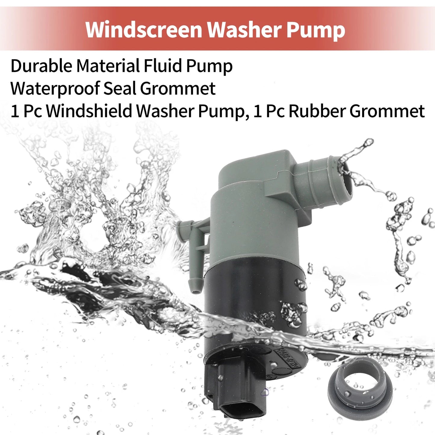 Windshield Washer Pump w/Grommet for Toyota Yaris (2006-2011)
