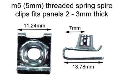 Metal Trim Body Frame Clips 10x for Aprilia RS660 (2020–2023)