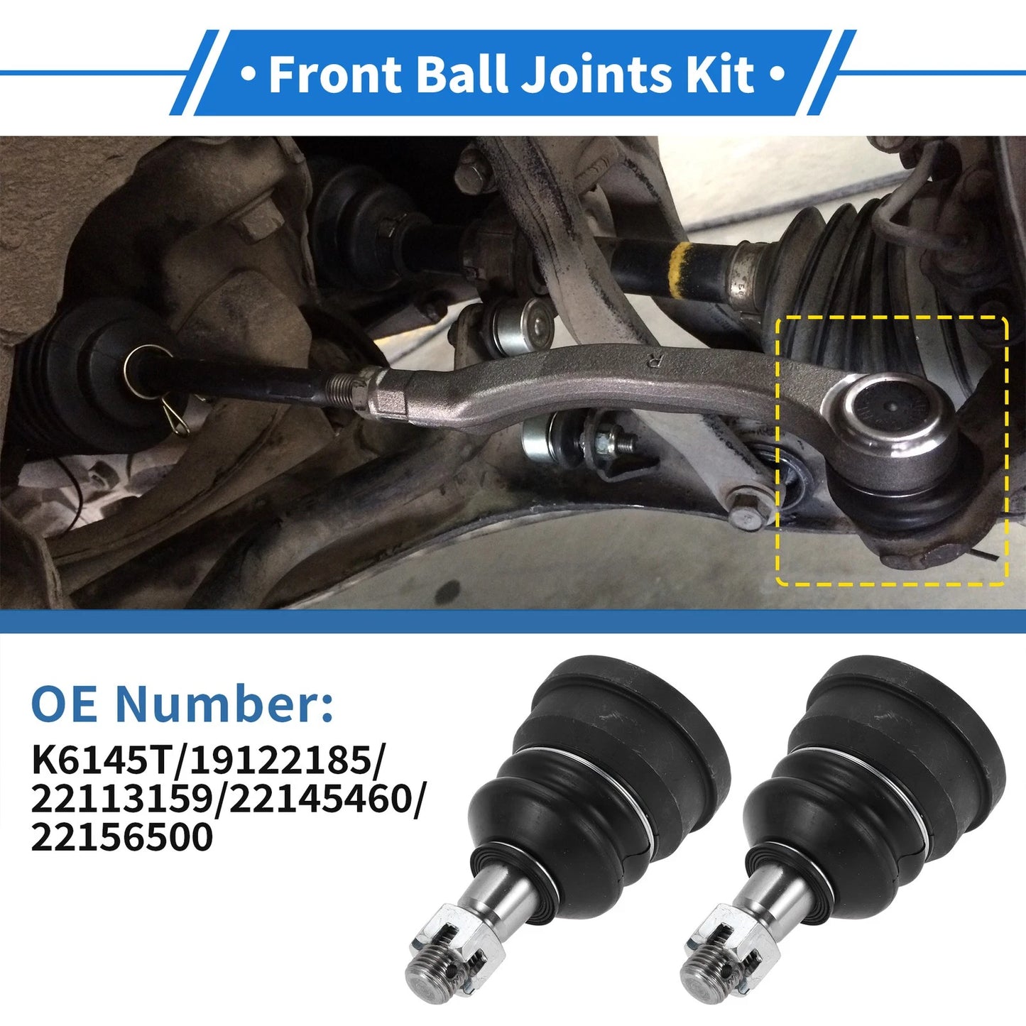 Front Lower Ball Joints for Cadillac Brougham (1987 - 1992)