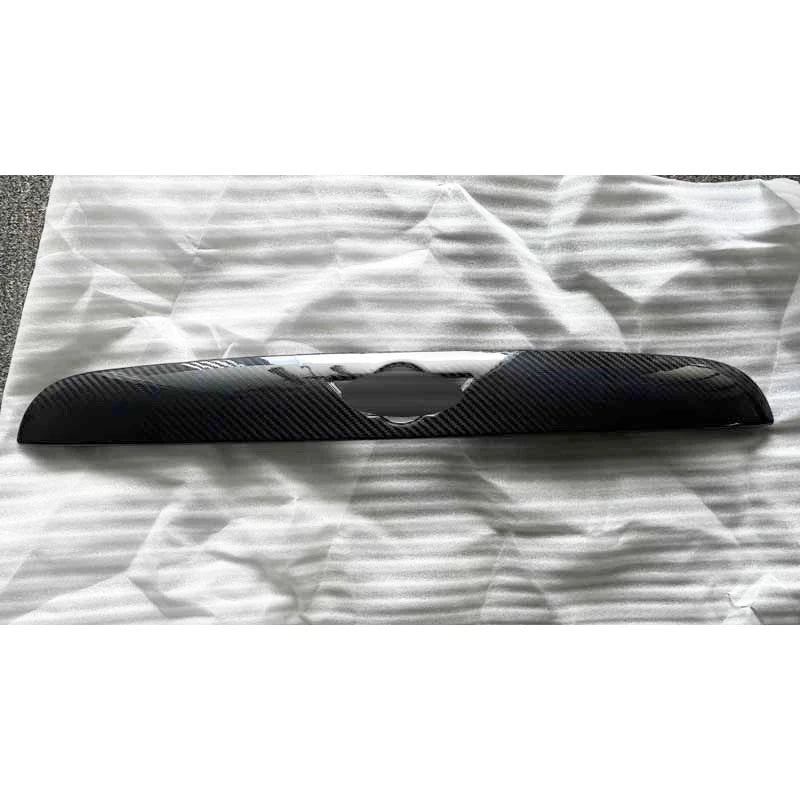 100% Carbon Fiber Rear Trunk Tailgate Handle Panel Trim for Mini F55/6/7 14-17