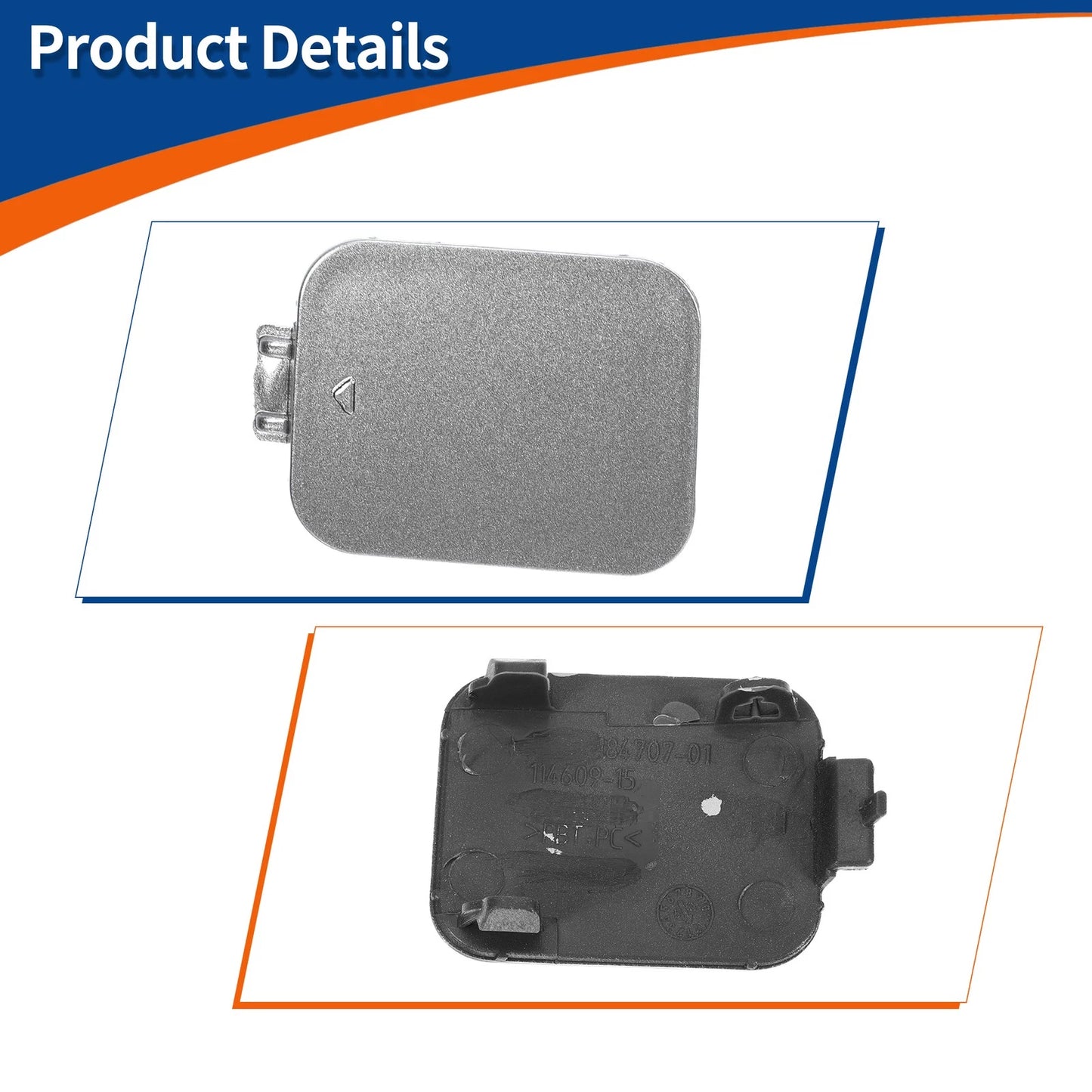 Tow Hook Cover for BMW 528i 535i (2008-2010) - Gray