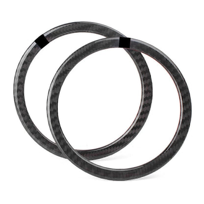 Carbon Fiber Look Door Speaker Frame Covers for BMW E90 3 Series (2006-2011)