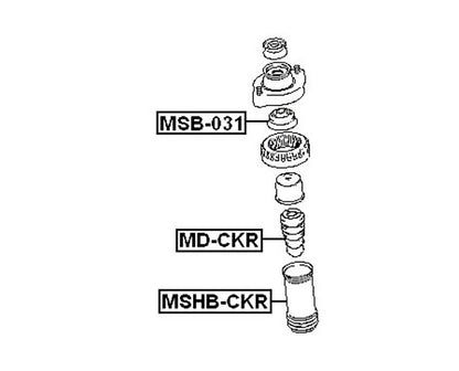 Rear Shock Absorber for Mitsubishi Lancer Mirage Sedan (1996-2001)