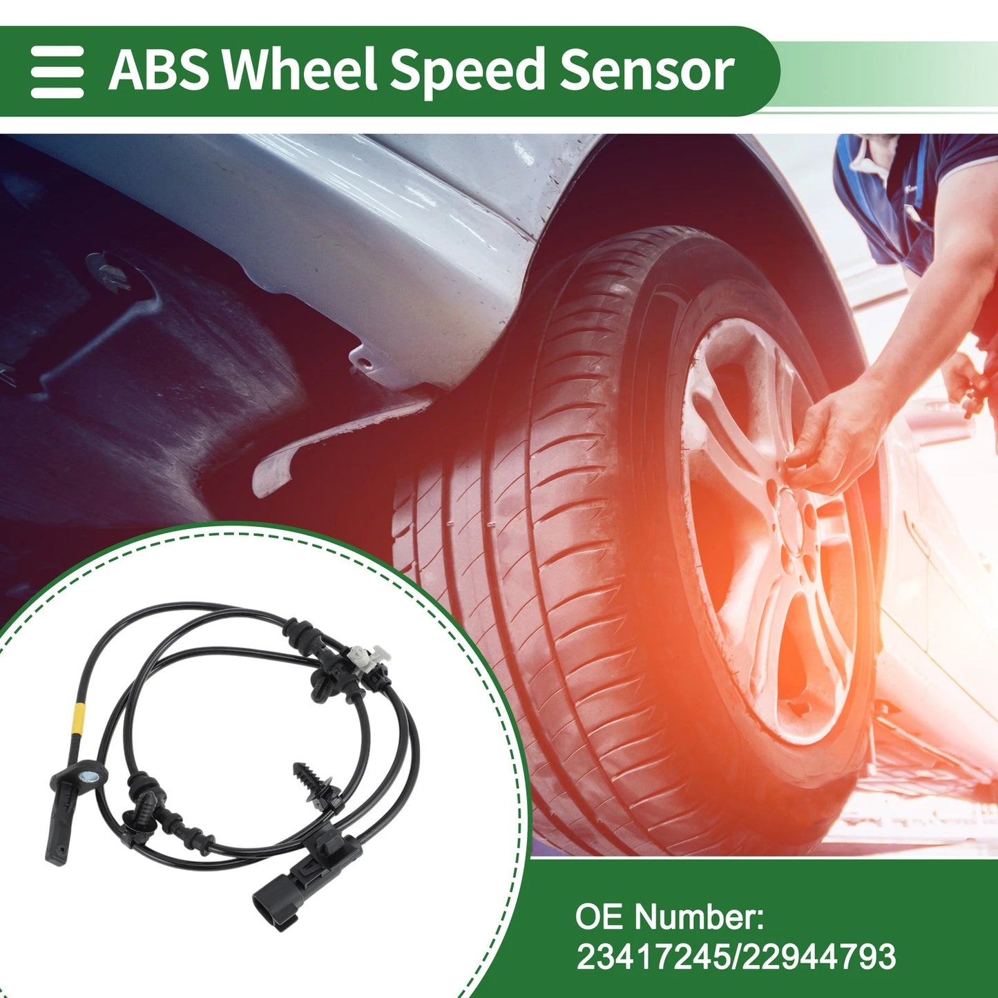 ABS Wheel Speed Sensor 1 pc for Chevrolet Malibu (16 - 17)
