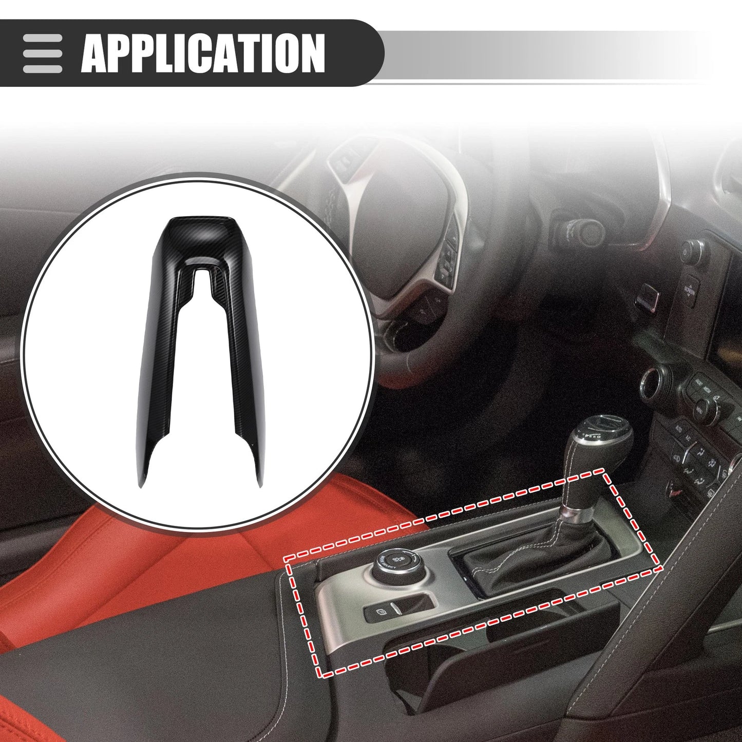 Center Control Cover Trim for Chevrolet Corvette C8 (2020 - 2023)