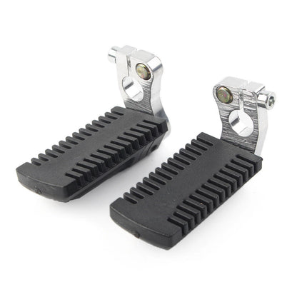 Foot Pegs Rest Pedals w/ Clamps for 43cc 47cc 49cc Pocket Dirt Bike Mini Scooter