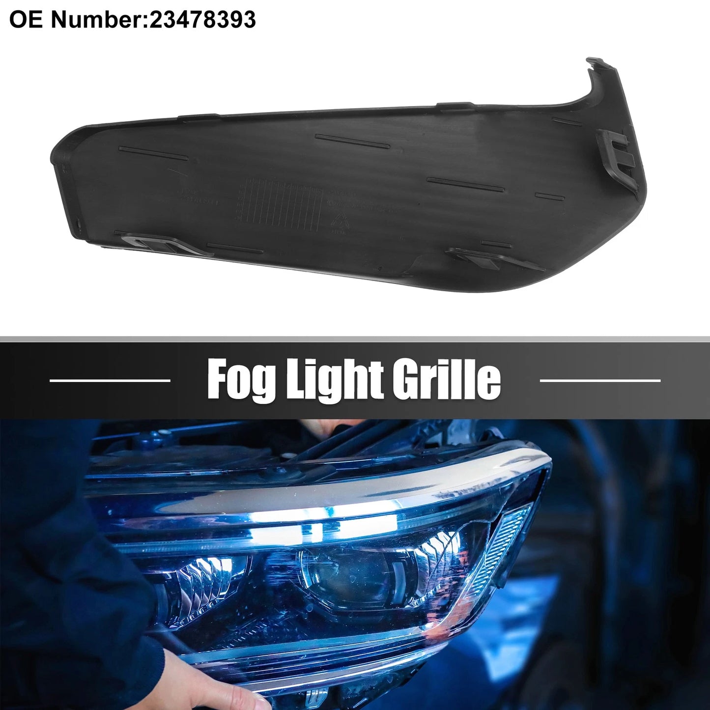 Front Left Fog Light Grille Cover Trim for Chevy Malibu (2016-2018)