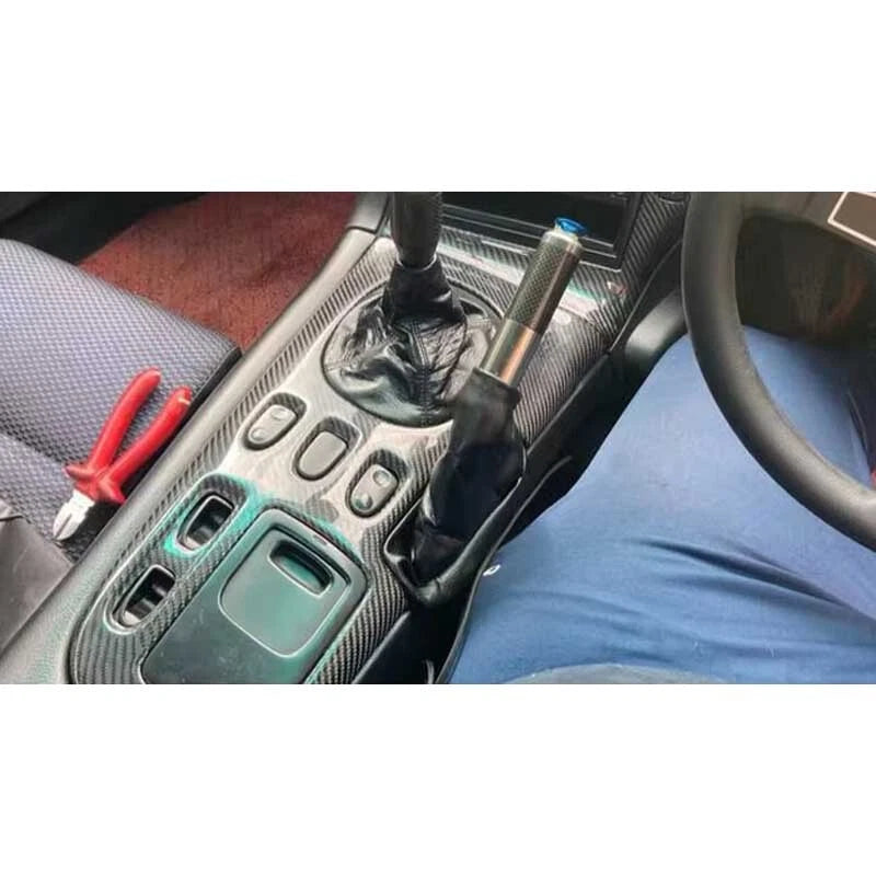 RHD Carbon Fiber Gear Shift Panel Cover Replace for Mazda RX-7 RX7 FD3S