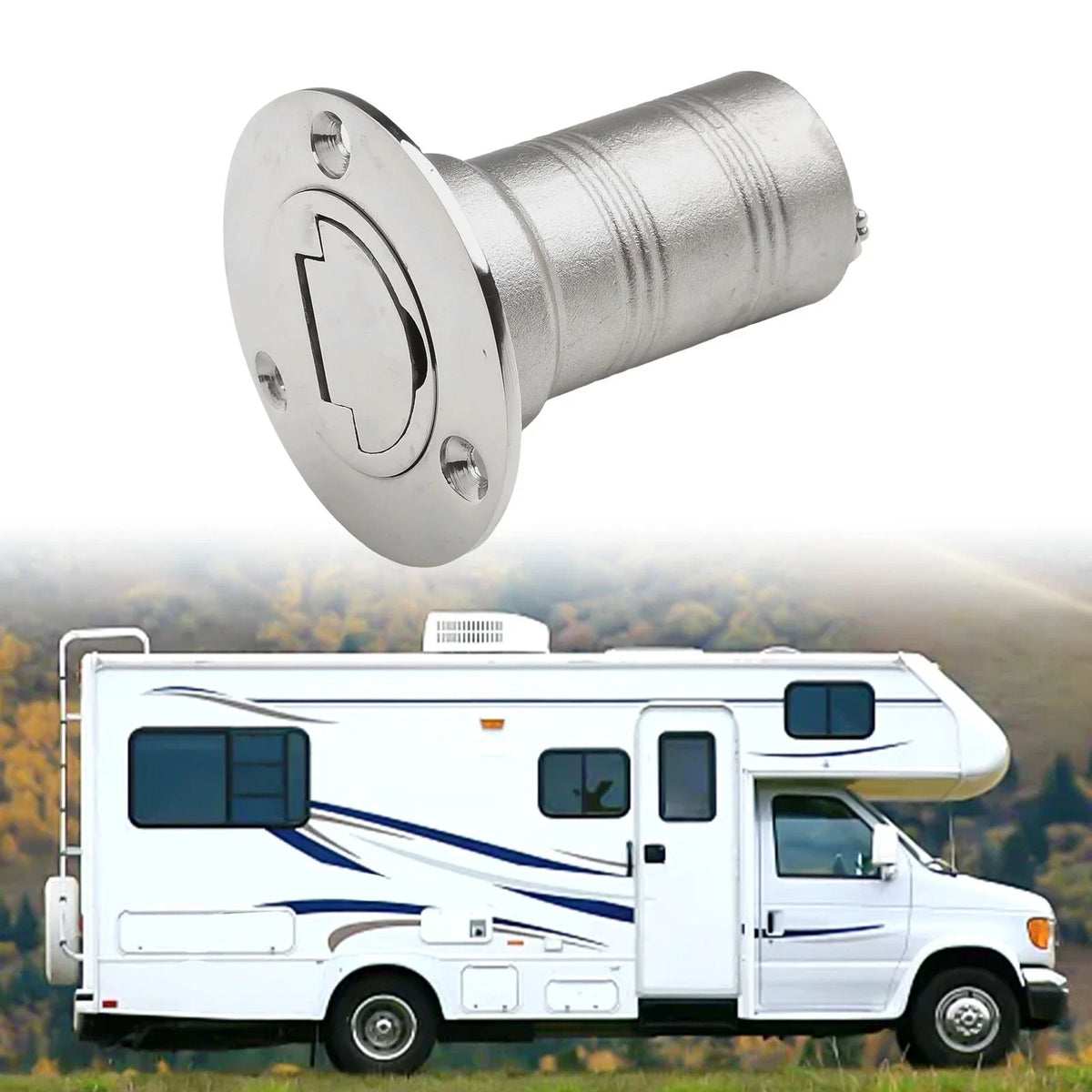 Secure Retention 12" Fuel Tank Cap with Keyless Operation for Boats/RVs