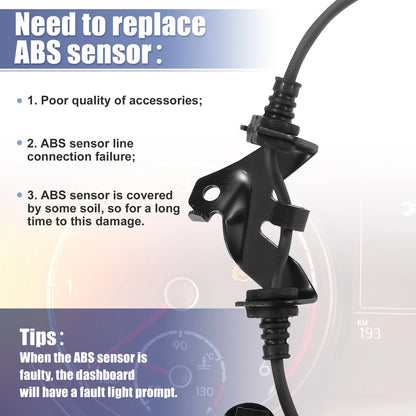 Front Right ABS Wheel Speed Sensor for Honda Accord