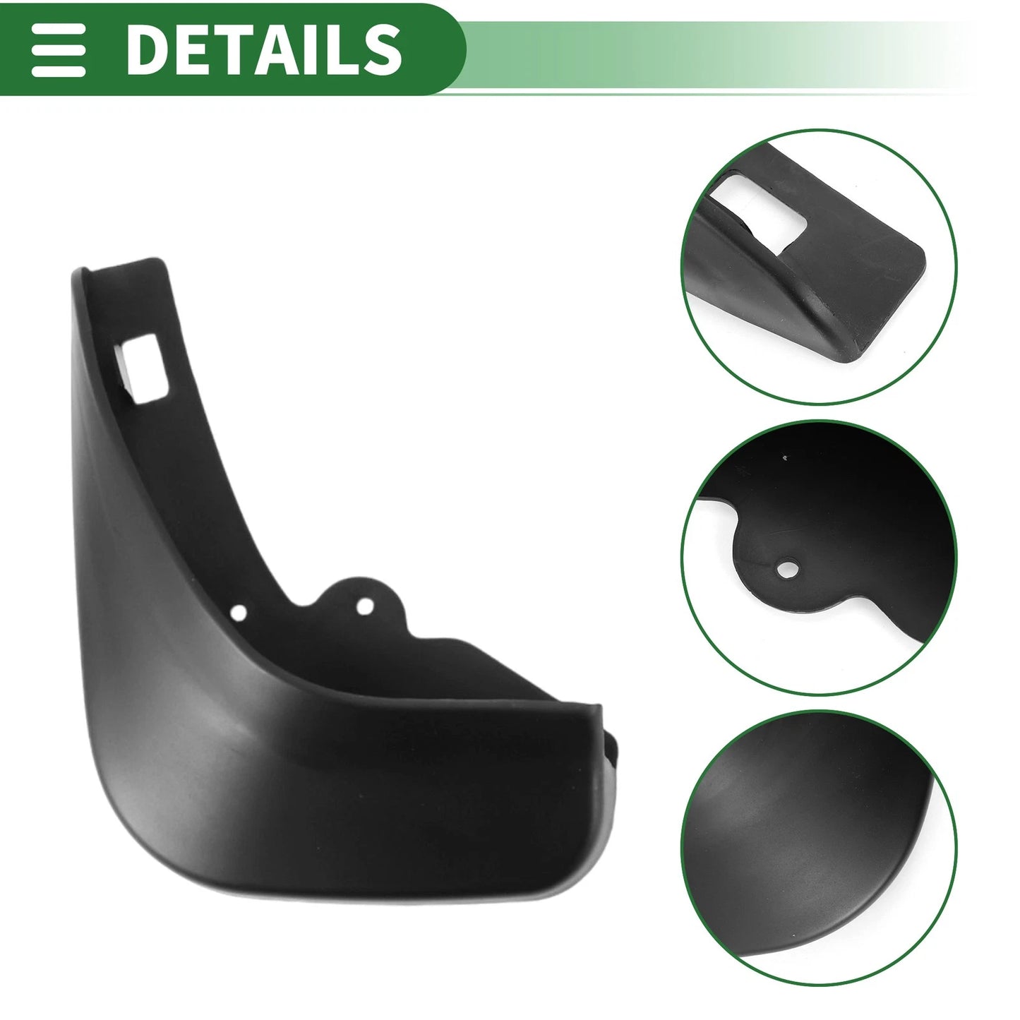 Mud Flaps Splash Guards for Ford Focus 1.8 (2009-2014) with Mount Accessories