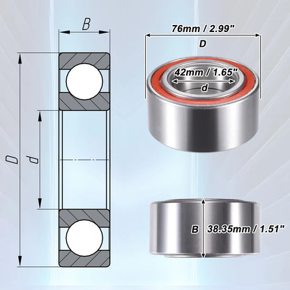 Front Wheel Bearings for Infiniti G20 (1999-2002)