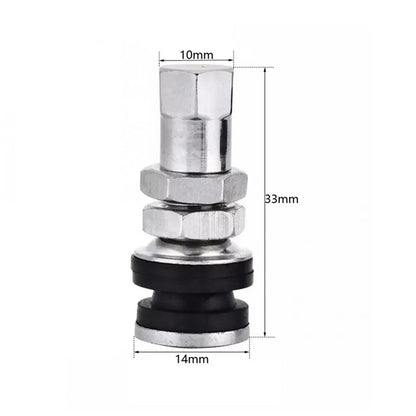 4 Pcs Metal Tubeless Tire Valve for Car TR161 Wheel Rim (No Year Specified)