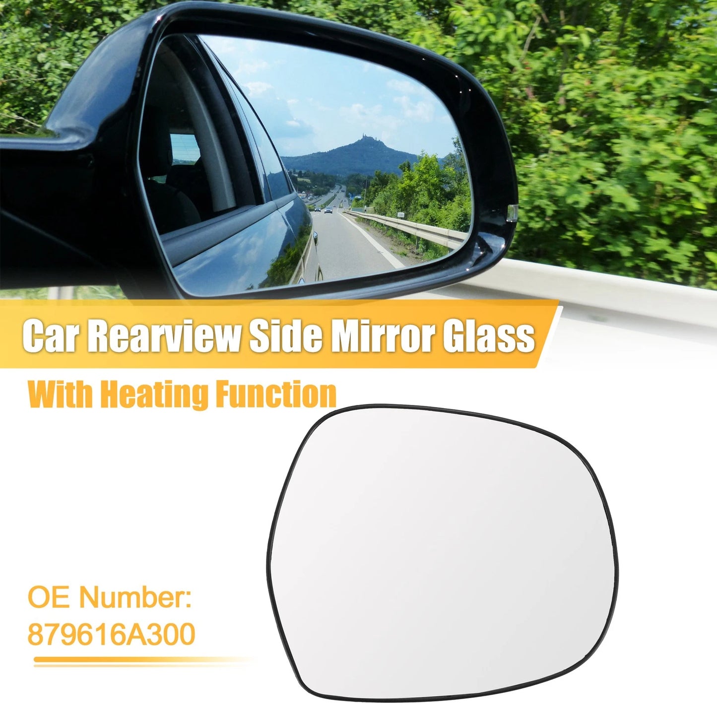 Right Side Rearview Heated Mirror Glass for Lexus GX470 (2003–2009)