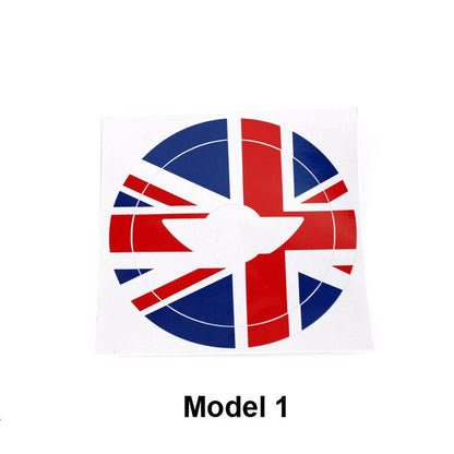 Union Jack Car Steering Wheel Sticker Logo Decal Fit For Mini Cooper F55 F56 F60