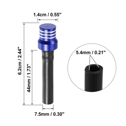 3 x Motorcycle Fuel Gas Tank Cap Tube Air Vent Breather Valve Hose Tube Blue