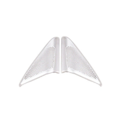 Silver Alloy Cover Trim A Pillar Speaker Sound for Range Rover Velar (2018–2023)