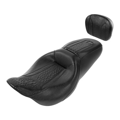 Driver Passenger Seat Backrest for Harley Road Street Glide (2009-2023)