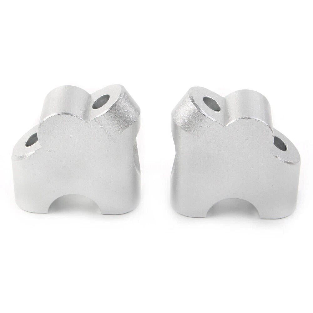 Silver Handlebar Clamp Riser for Suzuki V-Strom DL 650XT DL 1000 (2015-2020)