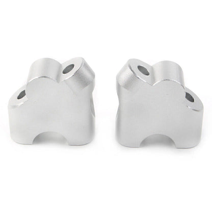 Silver Handlebar Clamp Riser for Suzuki V-Strom DL 650XT DL 1000 (2015-2020)