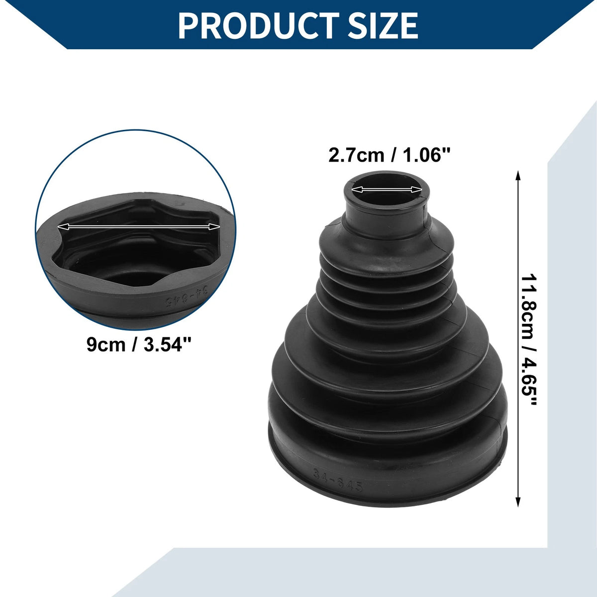 Inner CV Joint Boot Kit w/ Clamps for Land Rover Discovery Sport (2015-2023)
