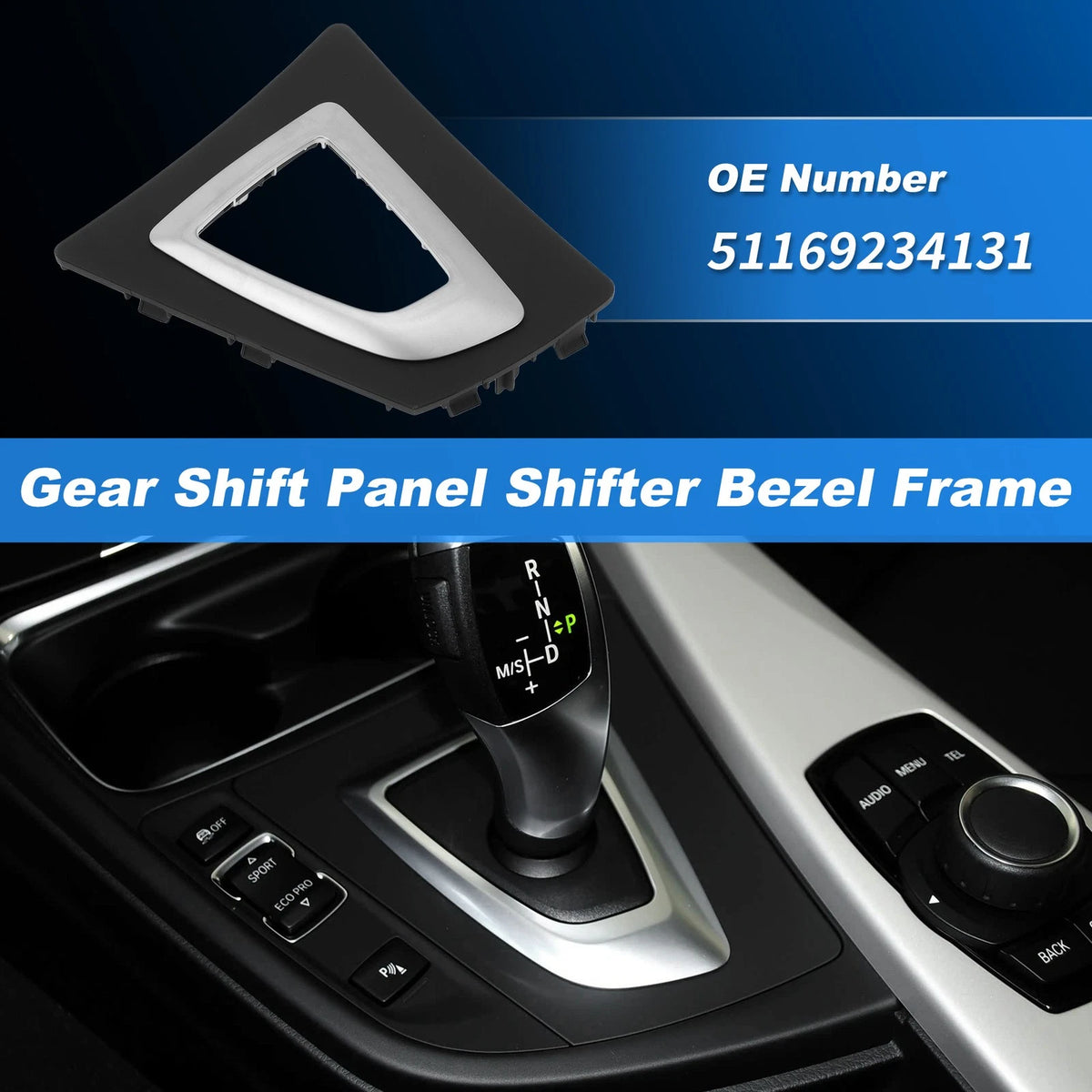 Gear Shift Panel Bezel Frame for BMW 3 4 Series F30 F31 F32 F34 (2012-2019)