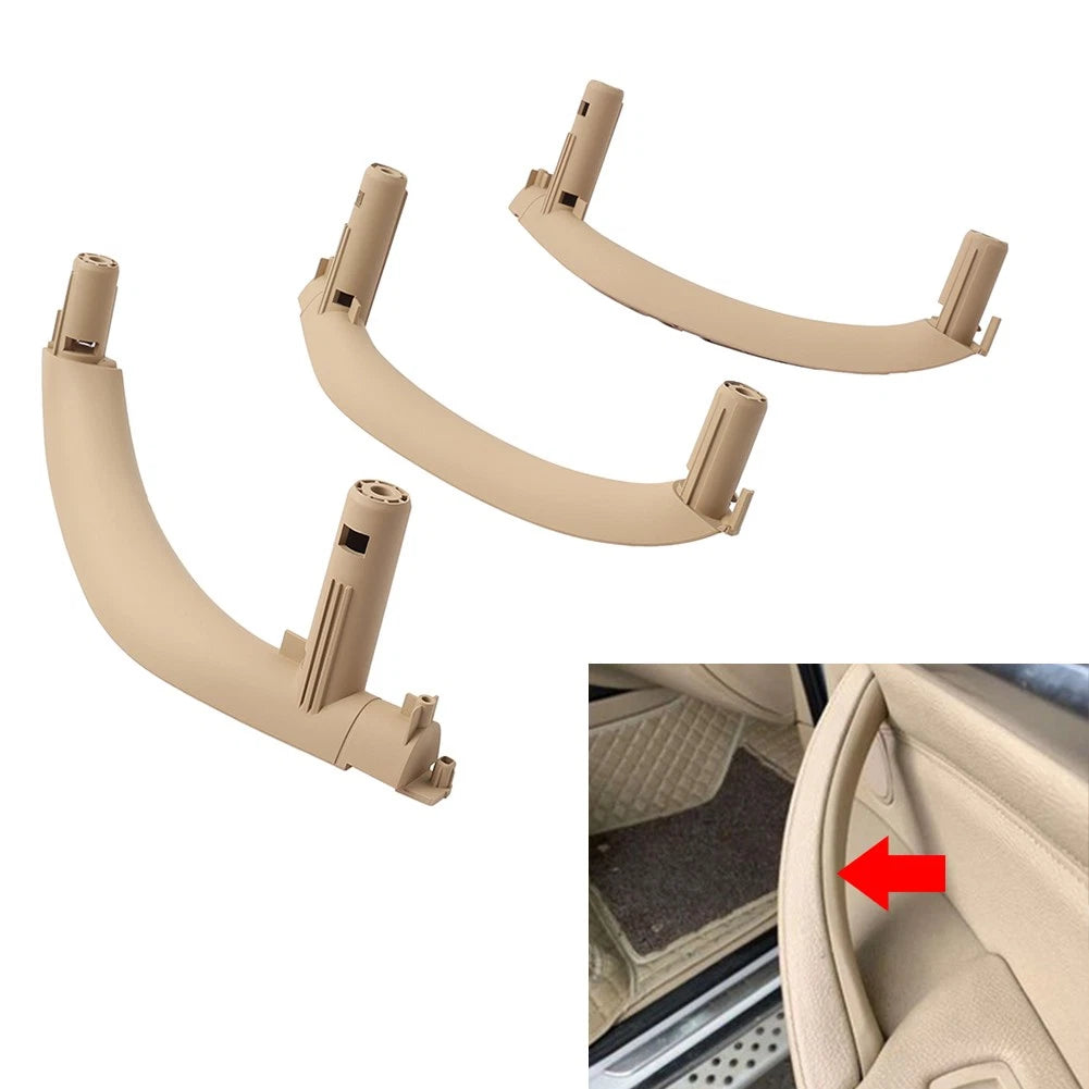 3 x Interior Door Pull Handle Trim Cover Beige for BMW X5 X6 (2014-2018)
