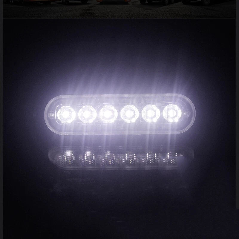 6LED White Work Light Bar for Off-road Vehicle DC 12V-24V