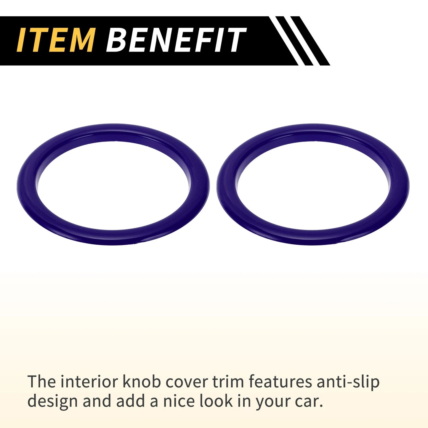 AC Vent Dashboard Decoration Rings for Toyota Tundra (2014-2021) - Blue 4 x