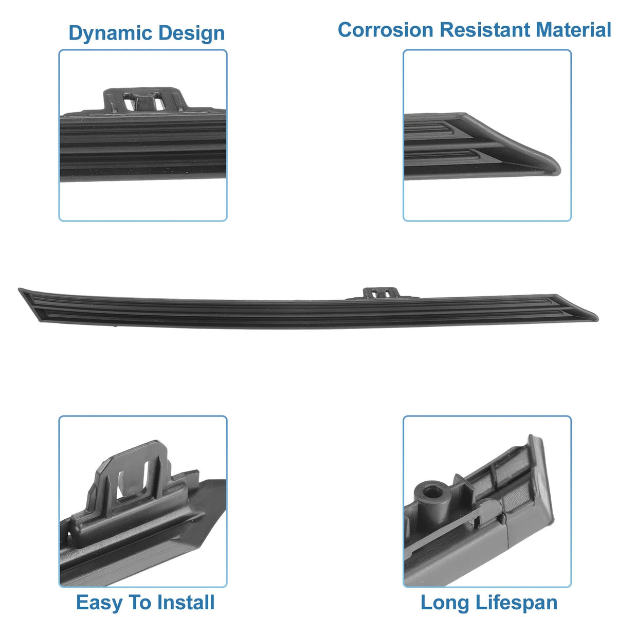 Front Bonnet Bumper Grille for Toyota RAV4 (2019-2022) - Black Grille Cover
