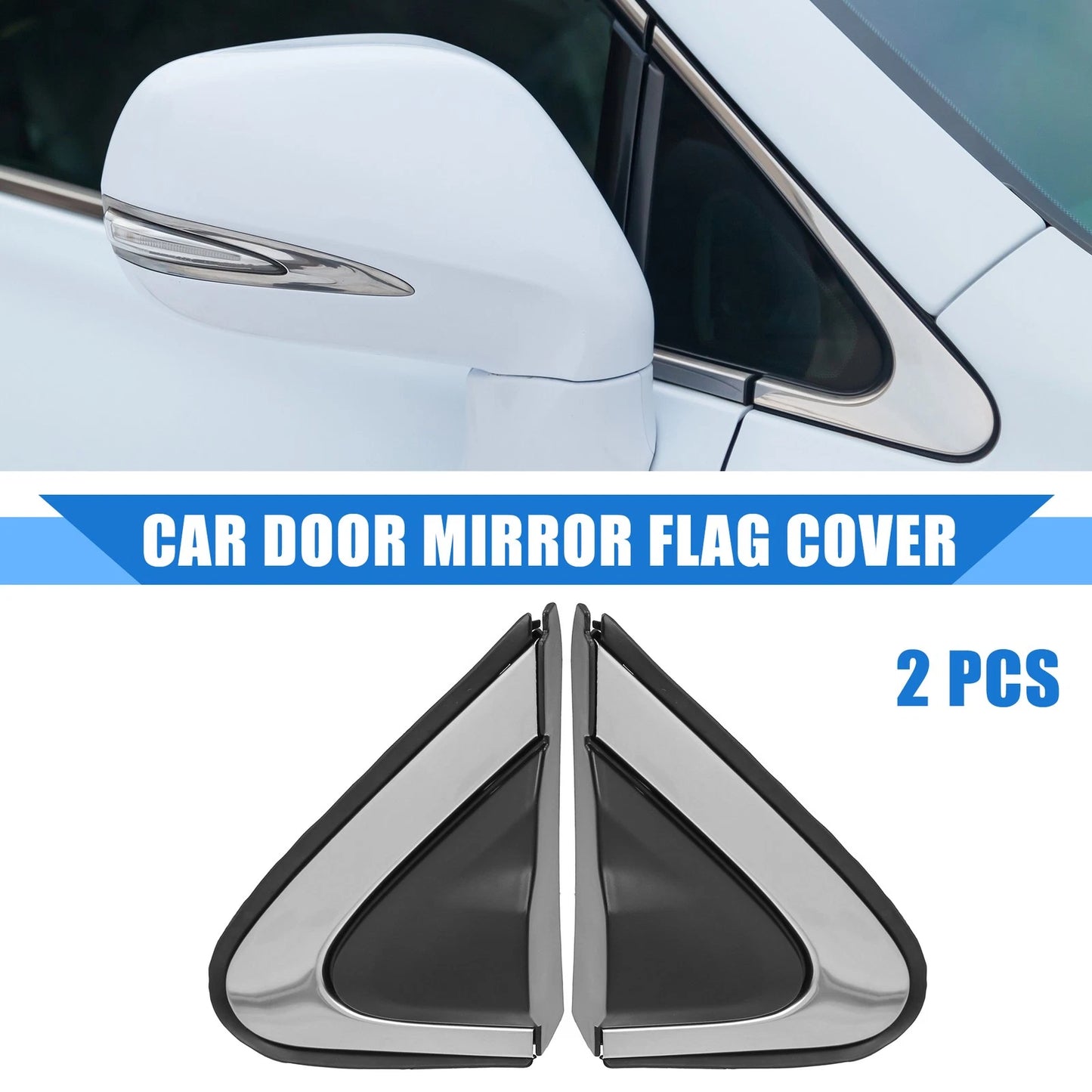 Car Front Left Right Door Mirror Flag Covers for Honda CR-V (2012-2016)