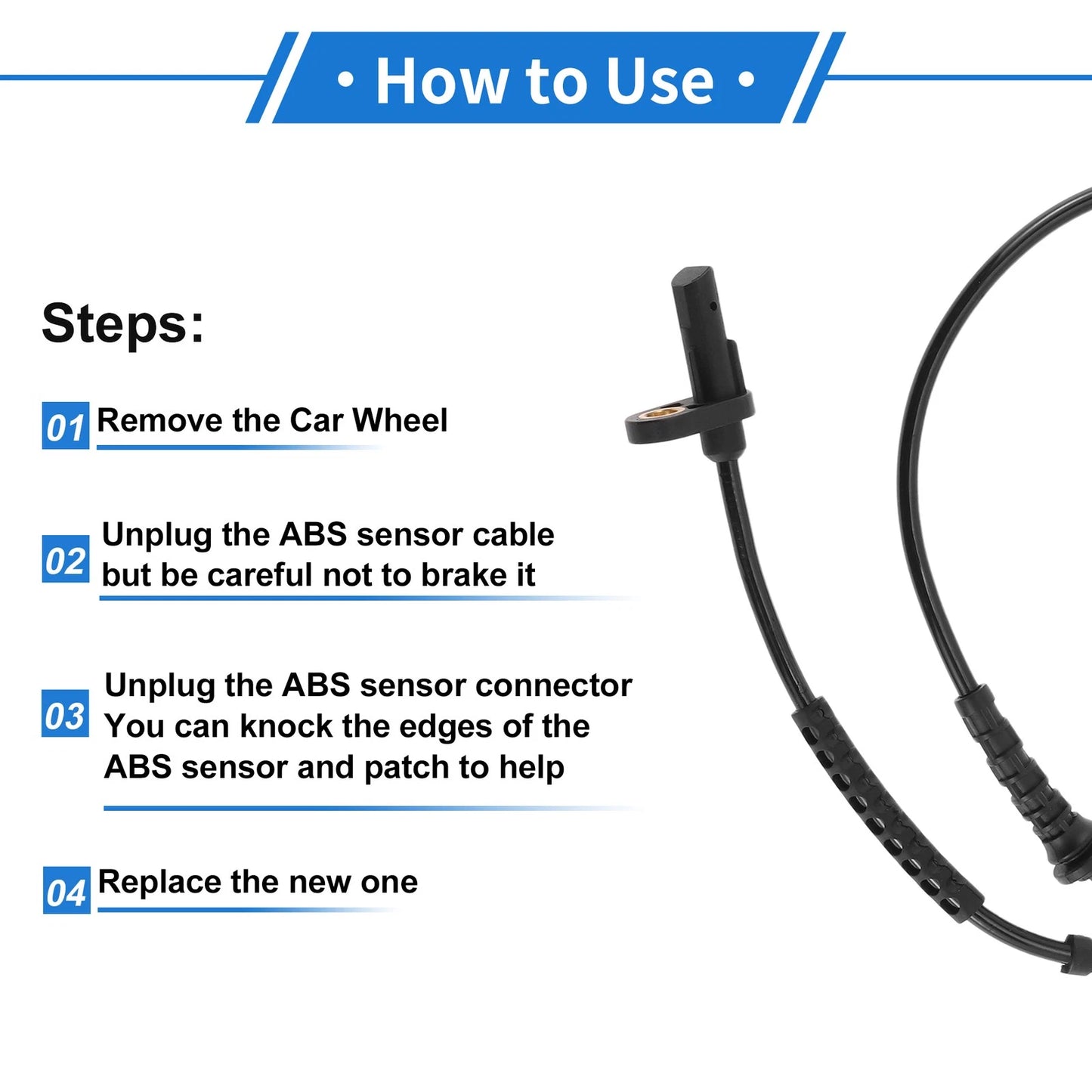 ABS Wheel Speed Sensor for BMW 750Li xDrive (2006-2015)