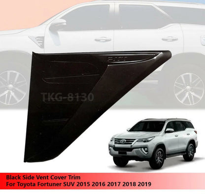 Black Side Lamp Vent Cover for Toyota Fortuner (2015-2019)