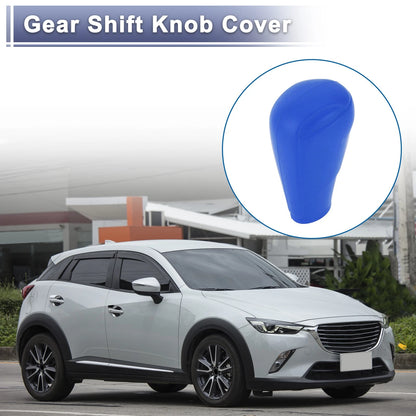 Blue Silicone Automatic Gear Shift Knob Cover for Mazda 3 (2014-2019)