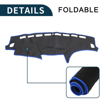 Dash Cover Mat for Subaru Forester SH Series (2007-2012) Black Blue