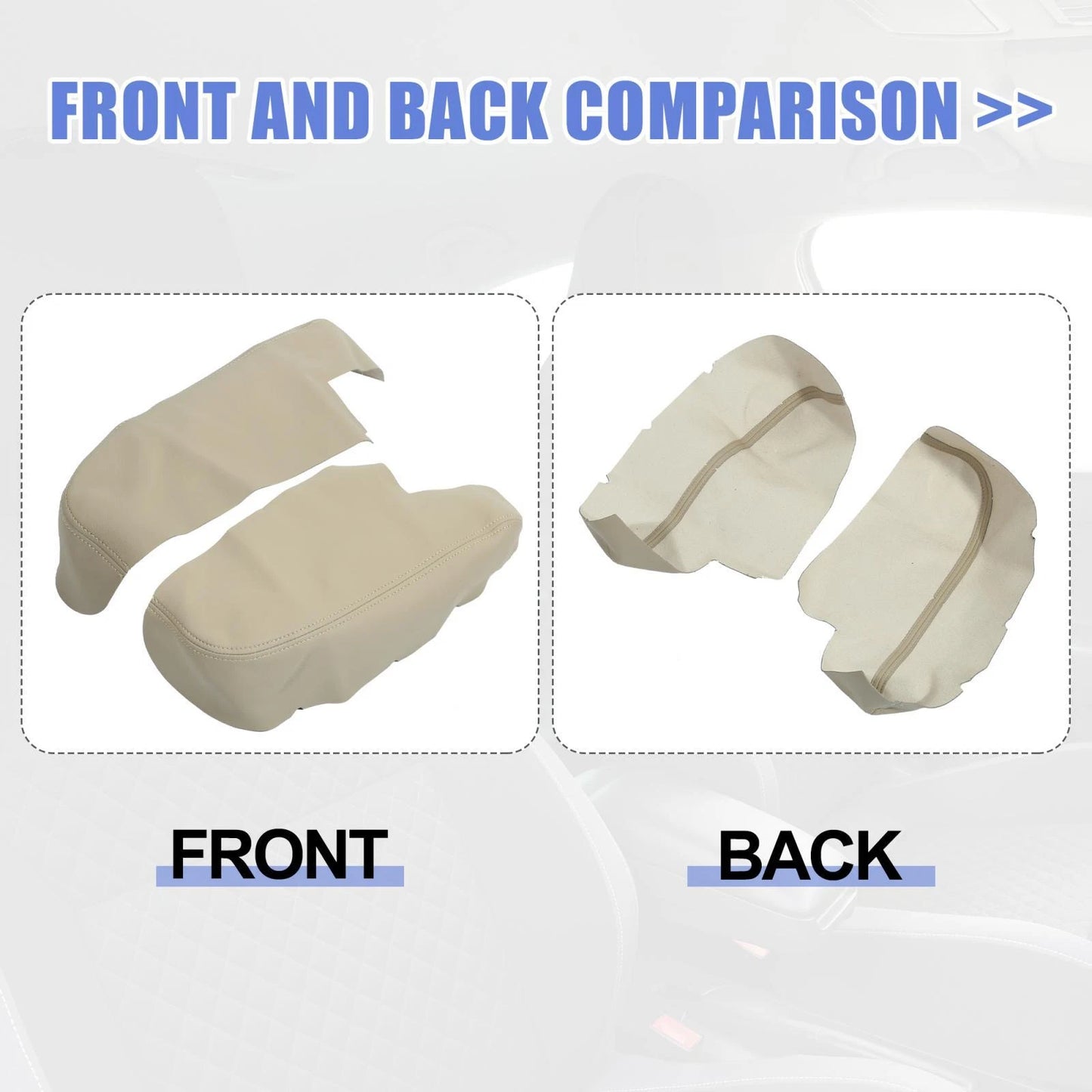 Front Door Armrest Covers  for Honda Ridgeline (2006-2014) Beige