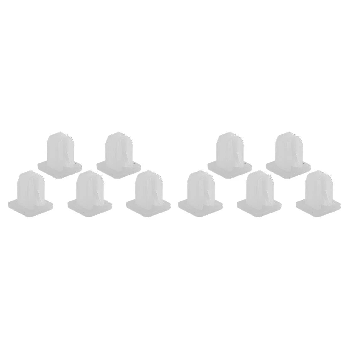 100pcs White Plastic Bumper Fender Push Clip Rivets for Car (Various Years)