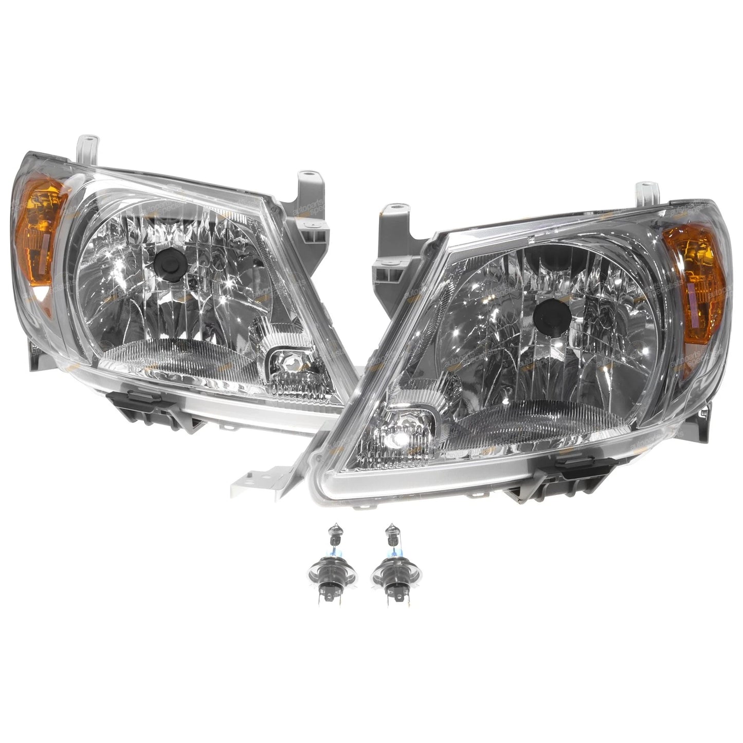 LH+RH Headlights Pair for Toyota Hilux (2005–2008)