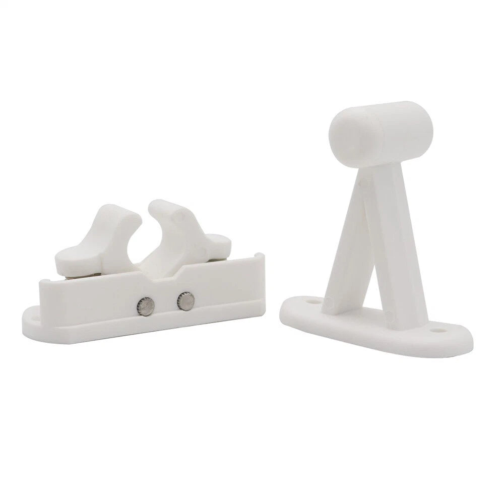 White Door Retainer Catch Holder for Caravan Motorhome Boat