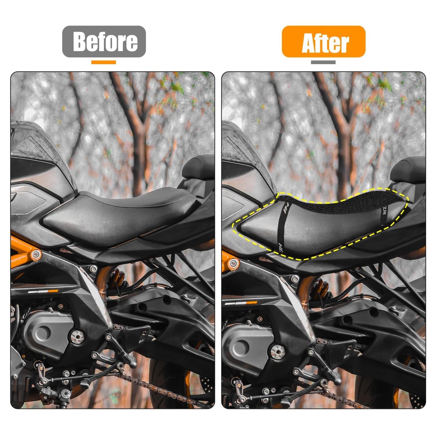 Seat Cover / 36x27cm Size S / Motorcycle Seat Cover for Motorcycle