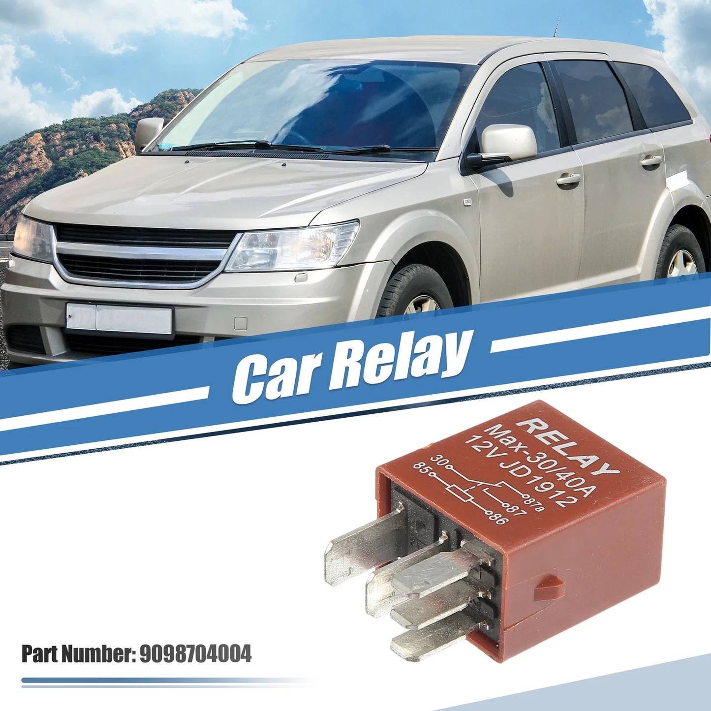 5 x Solenoid Relay for Toyota Echo (2000–2000)
