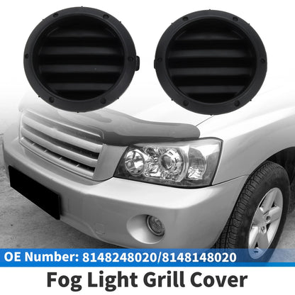 Front Bumper Fog Light Cover / 1 Pair / for Toyota Highlander