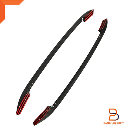 Matte Black Roof Rack Bar Rails for Ford Ranger PX, Mazda BT-50 (2011-2023)