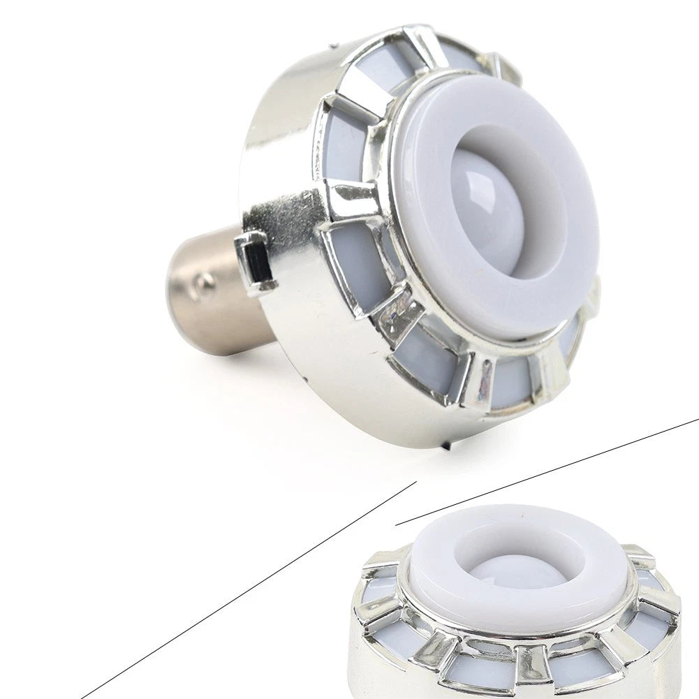 12V LED Headlight for Motorcycle - Angel Eye Strobe Tail Brake Rear Lights
