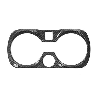 Carbon Fiber Central Console Water Cup Cover Trim for BMW 3 Series G20 (2019-2021)